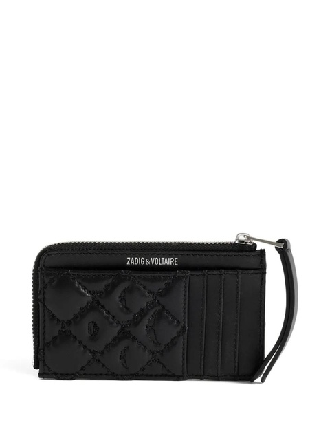 Zadig&Voltaire quilted logo-plaque cardholder - Black - zdjęcie produktu nr 2