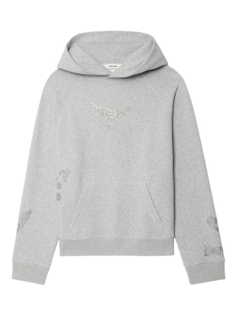 Zadig&Voltaire Georgy crystal-embellished hoodie - Grey - zdjęcie produktu nr 1