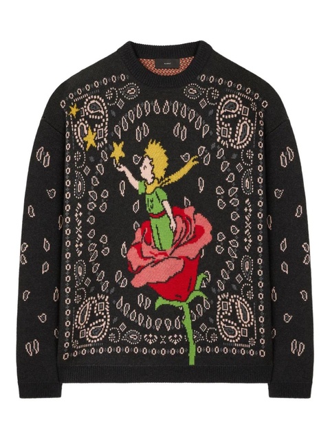 Alanui x The Little Prince paisley-pattern sweater - Grey - zdjęcie produktu nr 1