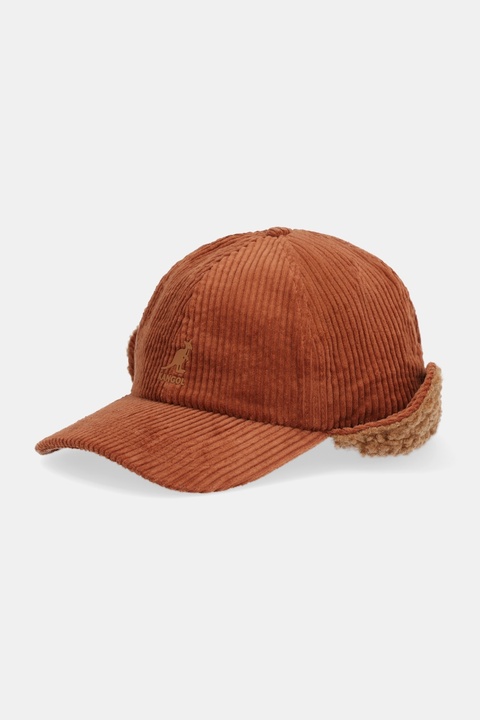 Kangol czapka z daszkiem EARFLAP kolor brązowy K5470.RC228 - zdjęcie produktu nr 1