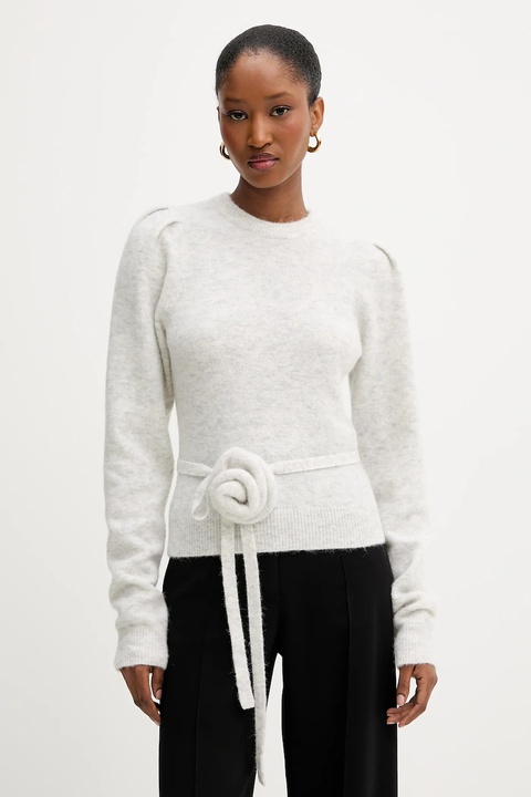 Rotate sweter z wełną 0 damski kolor szary lekki 1142772344 - zdjęcie produktu nr 1