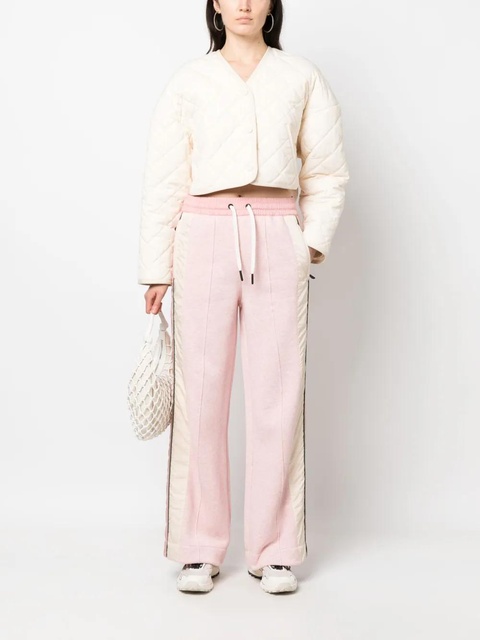 Moncler Grenoble straight-leg cotton track pants - Pink - zdjęcie produktu nr 1