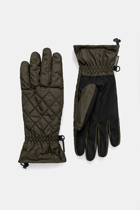 Barbour rękawiczki damskie kolor zielony LGL0142 - zdjęcie produktu nr 1