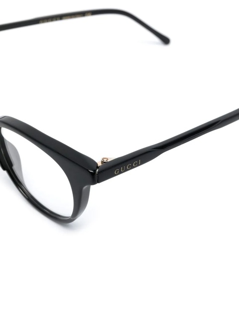 Gucci Eyewear round frame optical glasses - Black - zdjęcie produktu nr 1