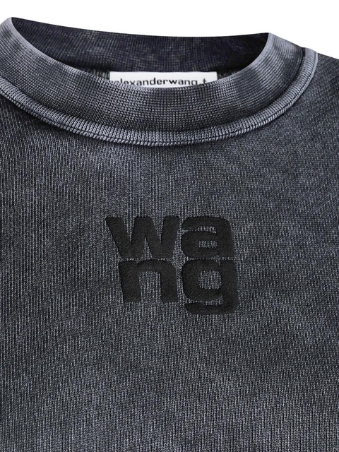 Alexander Wang logo-embroidered sweatshirt - Grey - zdjęcie produktu nr 2