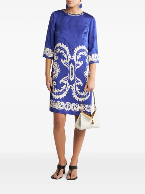 ETRO jacquard-pattern dress - Blue - zdjęcie produktu nr 2