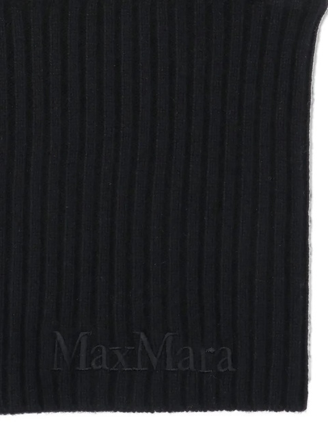Max Mara ribbed cashmere balaclava - Black - zdjęcie produktu nr 2