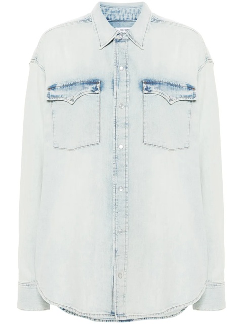 RE/DONE long-sleeve denim shirt - Blue - zdjęcie produktu nr 1