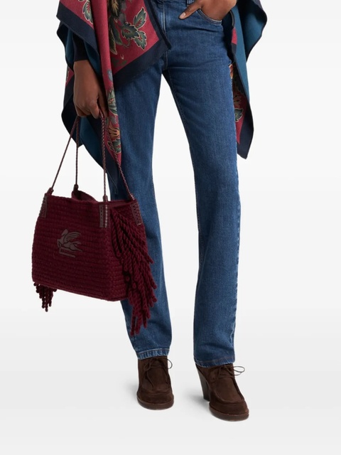 ETRO floral-patterned cape - Red - zdjęcie produktu nr 2