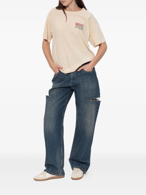 Maison Margiela logo-print T-shirt - Neutrals - zdjęcie produktu nr 1