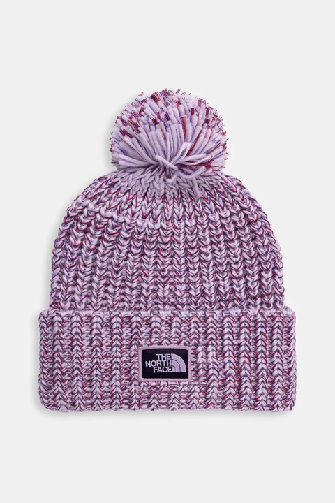 The North Face czapka Cozy Chunky Cabin Beanie kolor różowy NF0A887WFH81 - zdjęcie produktu nr 1