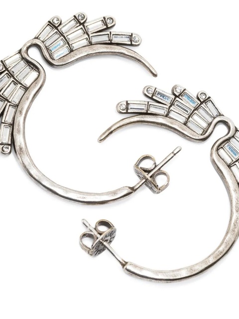 Zadig&Voltaire Rock Over half-hoop earrings - Silver - zdjęcie produktu nr 2