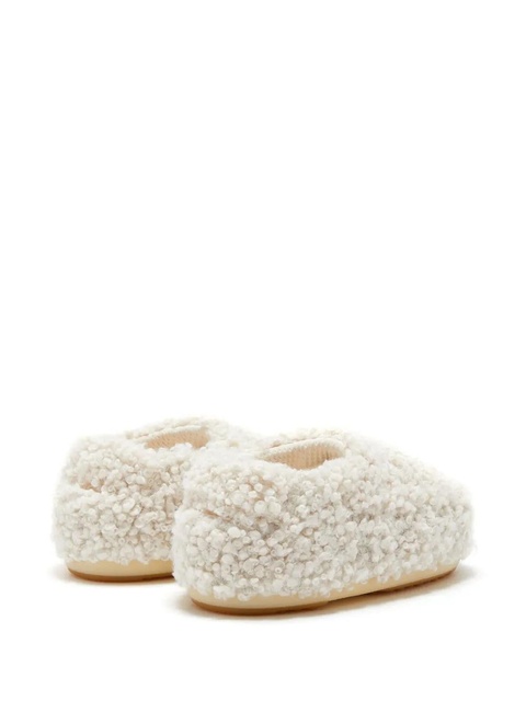 Moon Boot faux-curly-fur slippers - Neutrals - zdjęcie produktu nr 2