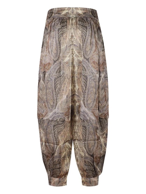 ZIMMERMANN Hypnotic paisley-pattern trousers - Brown - zdjęcie produktu nr 2