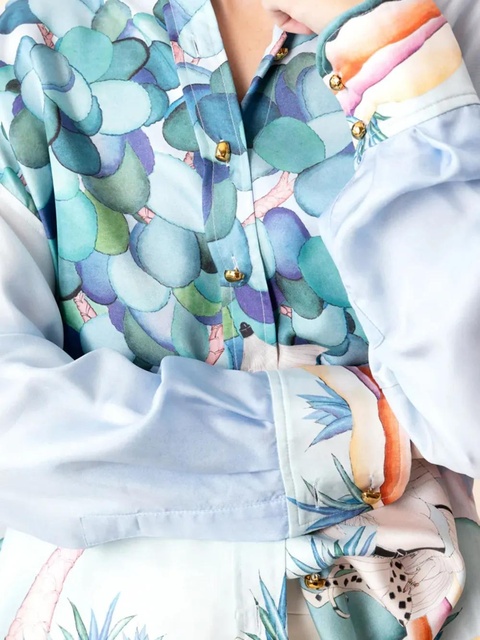 ZIMMERMANN Madame Jade shirt - Blue - zdjęcie produktu nr 2