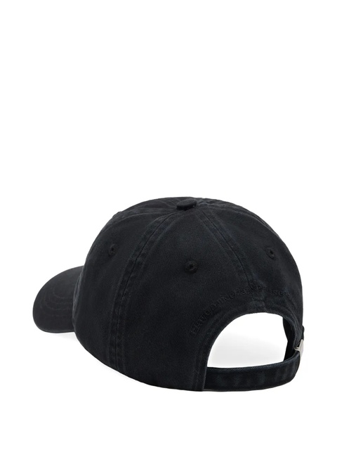 GANNI Puppy embroidered logo baseball cap - Black - zdjęcie produktu nr 1
