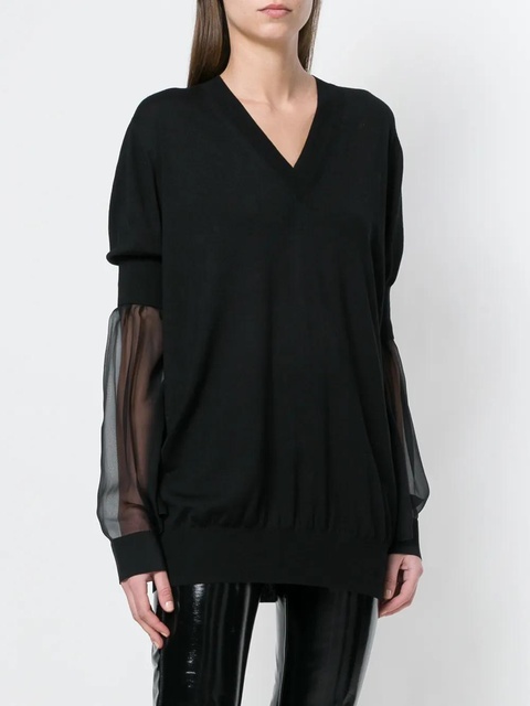 Givenchy deep v-neck top - Black - zdjęcie produktu nr 2