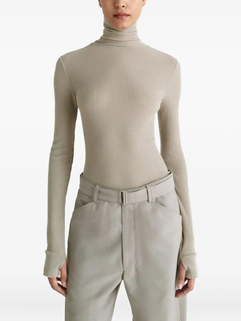 LEMAIRE seamless turtleneck top - Green - zdjęcie produktu nr 2