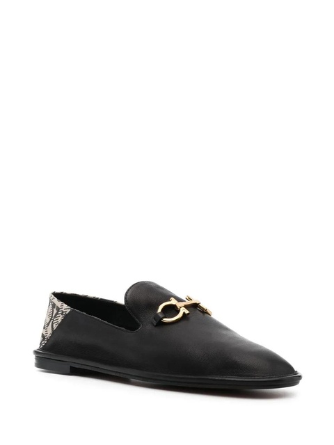 Ferragamo buckled leather loafers - Black - zdjęcie produktu nr 2