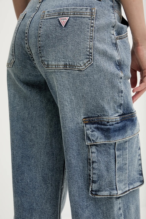Guess Originals jeansy damskie medium waist W4GG19 D4ON0 - zdjęcie produktu nr 2