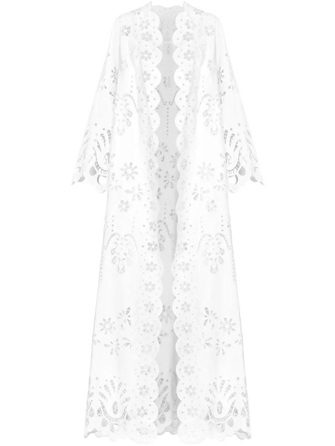 Dolce & Gabbana macramé cut-out long coat - White - zdjęcie produktu nr 1