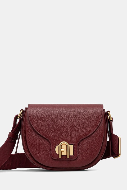 Furla torebka skórzana kolor bordowy WB01491.BX0356.4297S - zdjęcie produktu nr 1