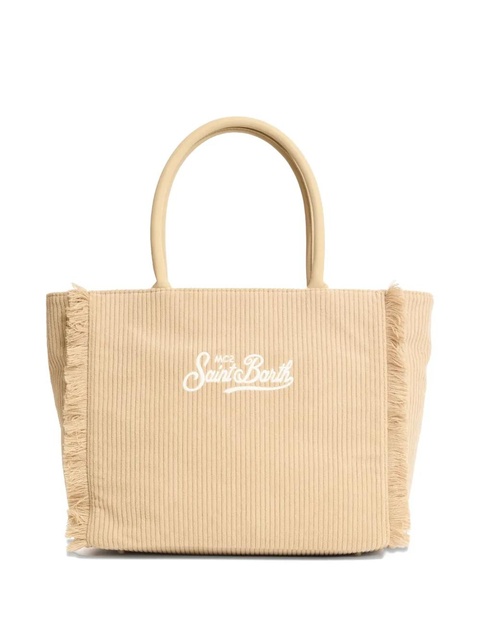 MC2 Saint Barth corduroy fringed vanity bag - Neutrals - zdjęcie produktu nr 1