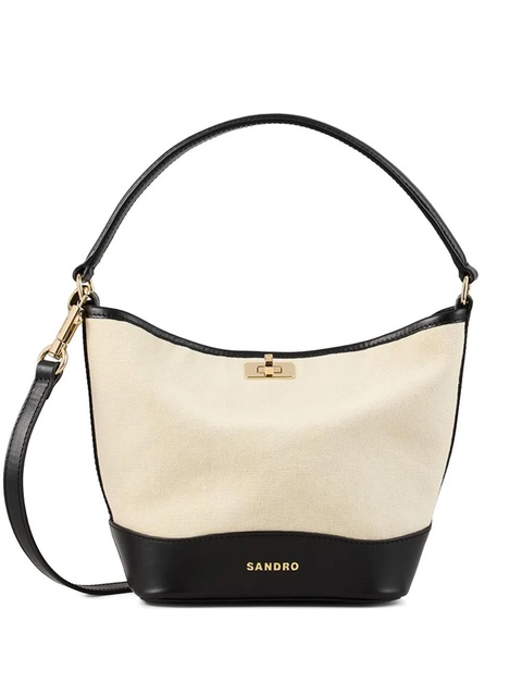 SANDRO mini Tangoso bucket bag - Neutrals - zdjęcie produktu nr 1