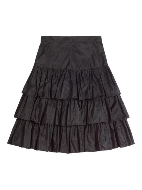 Valentino Garavani ruffled taffeta skirt - Black - zdjęcie produktu nr 1