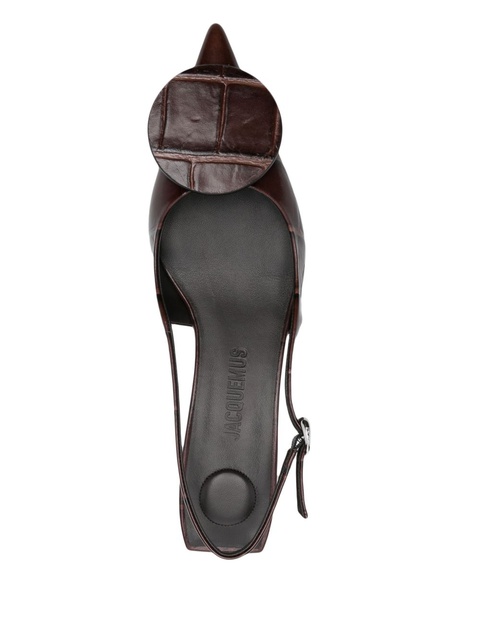 Jacquemus 40mm Les Slingbacks Duelo pumps - Brown - zdjęcie produktu nr 2