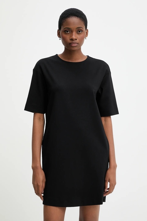 United Colors of Benetton sukienka kolor czarny mini prosta 47CKDV0BW - zdjęcie produktu nr 1