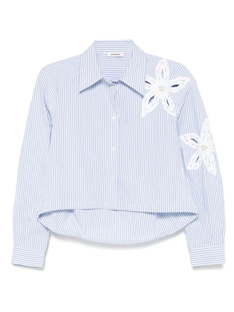 SANDRO striped shirt - Blue - zdjęcie produktu nr 1