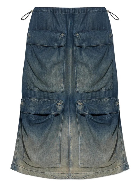 Diesel multi-pocket denim midi skirt - Blue - zdjęcie produktu nr 1