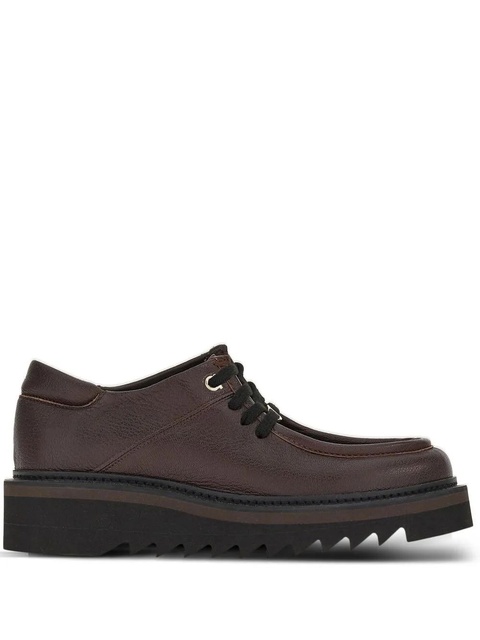 Ferragamo lace-up leather derby shoes - Brown - zdjęcie produktu nr 1