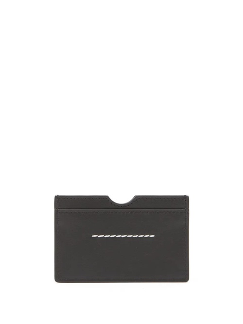 MM6 Maison Margiela Numeric logo-embossed card holder - Black - zdjęcie produktu nr 1