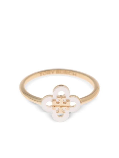 Tory Burch charm-embellished ring (set of three) - Gold - zdjęcie produktu nr 2