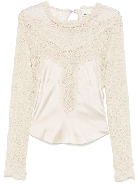 ISABEL MARANT Diem blouse - Neutrals - zdjęcie produktu nr 1