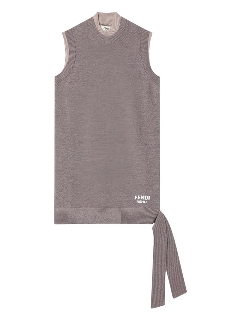 FENDI tie-detailing top - Brown - zdjęcie produktu nr 1