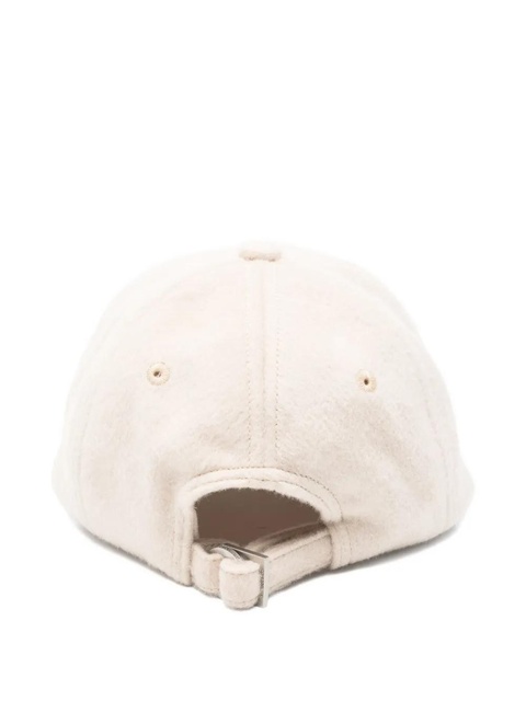 Jacquemus embroidered-logo baseball cap - Neutrals - zdjęcie produktu nr 2