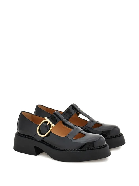 Ferragamo T-strap buckle pumps - Black - zdjęcie produktu nr 2