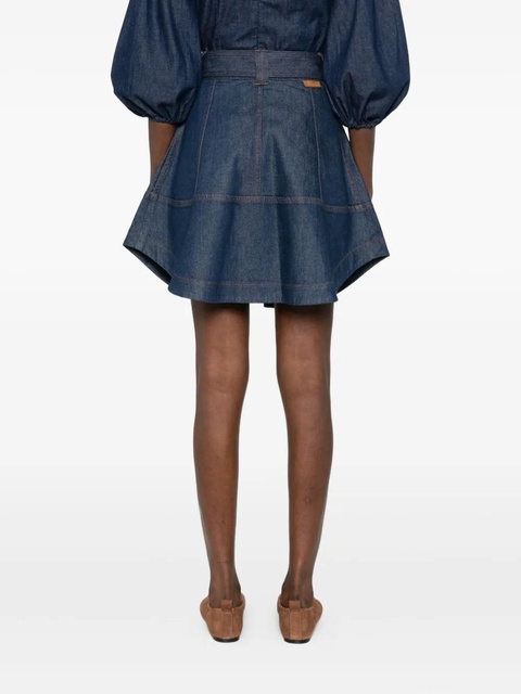 ZIMMERMANN button-fastening cargo skirt - Blue - zdjęcie produktu nr 2