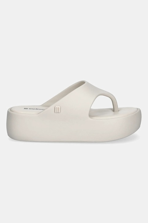 Melissa japonki MELISSA FREE PLATFORM THONG AD damskie kolor beżowy na platformie M 36088 BE887 - zdjęcie produktu nr 2