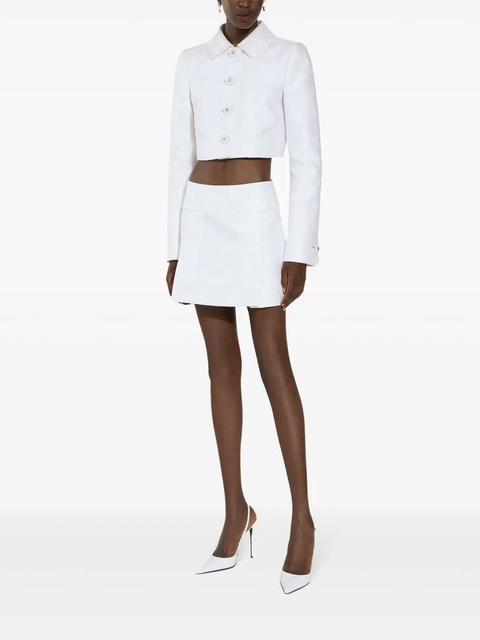 Dolce & Gabbana DG logo-jacquard miniskirt - White - zdjęcie produktu nr 1