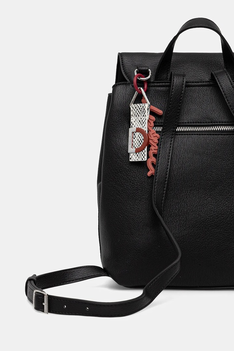 Desigual plecak SIERRA SUMY MINI STR damski kolor czarny mały gładki 25WAKP19 - zdjęcie produktu nr 2