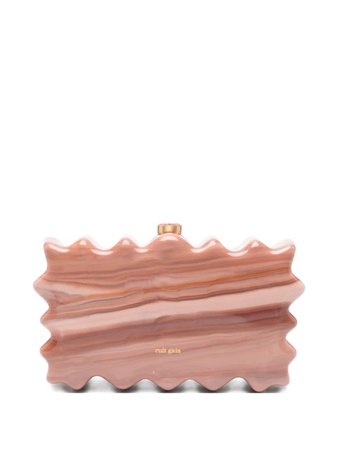 Cult Gaia Paloma marble-effect wave clutch - Neutrals - zdjęcie produktu nr 1