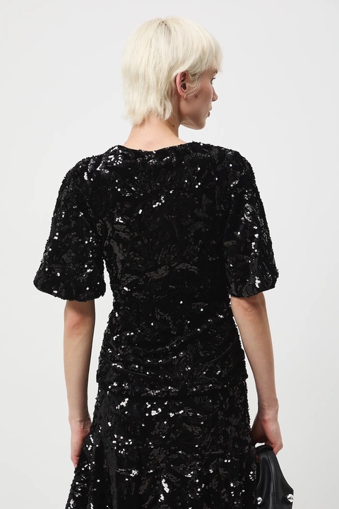 Medicine bluzka damska kolor czarny z aplikacją - zdjęcie produktu nr 1