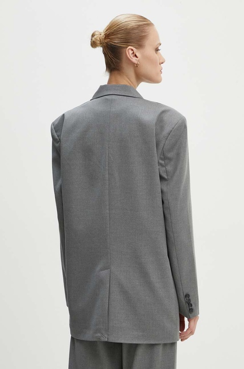 2NDDAY marynarka 2ND Harry - Classic Tailoring kolor szary jednorzędowa gładka 2244115169 - zdjęcie produktu nr 2