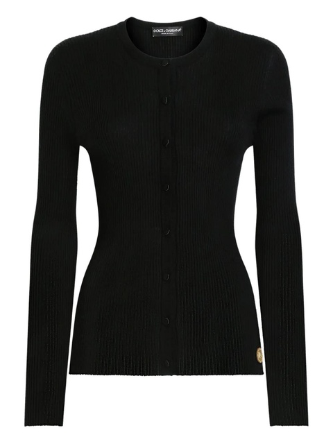 Dolce & Gabbana ribbed button-up cardigan - Black - zdjęcie produktu nr 2