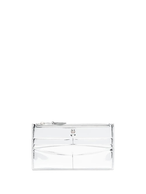 Alexander McQueen Skull metallic card-holder - Silver - zdjęcie produktu nr 2