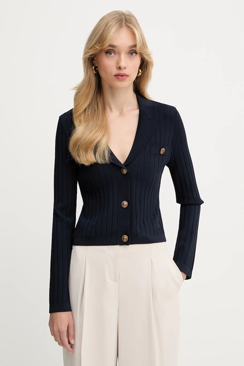 Guess kardigan FELICITY damski kolor granatowy lekki W5YR11 Z0130 - zdjęcie produktu nr 1